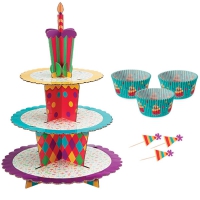 Cupcake standur og mót - Afmælisveisla image