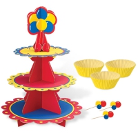 Cupcake standur og mót - Blöðrur image