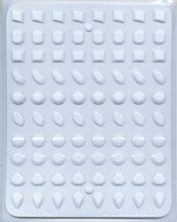 Hitaþolið plastmót - Gimsteinar 1,3 cm image